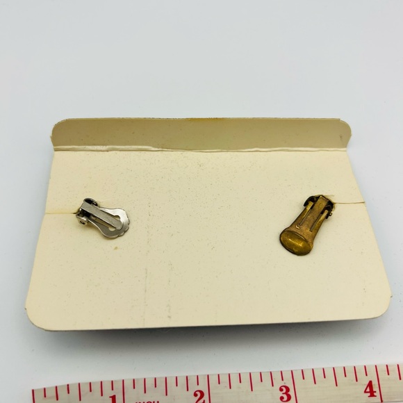 Sarah Coventry Goldenlinks 9166 Clip Earrings Vintage Jewelry - Picture 6 of 6